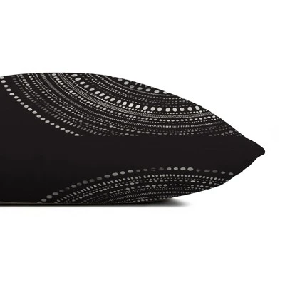 Creative Products Black Circle Dot Pattern 18x18 Indoor / Outdoor Pillow 3 Creative Products Black Circle Dot Pattern 18x18 Indoor / Outdoor Pillow - Image 3