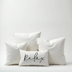 Creative Products Relax Thin Script White And Black 14x20 Indoor / Outdoor Pillow -Home Decor GUEST b3fd15f9 473e 41a1 a555 467c66246aef