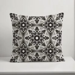 Creative Products Faded Black Gray Medallions 18x18 Indoor / Outdoor Pillow 12 Creative Products Faded Black Gray Medallions 18x18 Indoor / Outdoor Pillow -Home Decor GUEST b6ad2eb8 9990 494a ba2e 6b87b0250904