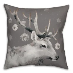 Creative Products Christmas Reindeer 18 X 18 Indoor / Outdoor Pillow -Home Decor GUEST b71d3897 74ca 4cb2 a212 0b050d85ecb2