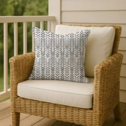Creative Products Herringbone Print 1 16 X 16 Indoor / Outdoor Pillow -Home Decor GUEST b81dba05 6872 4beb 8ade 8a3131624d85