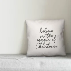 Creative Products Believe In The Magic Of Christmas 20x20 Indoor / Outdoor Pillow