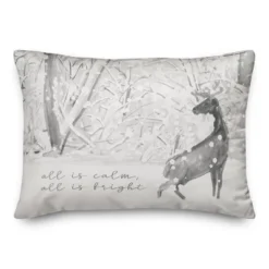 Creative Products All Is Calm All Is Bright 20 X 14 Indoor / Outdoor Pillow