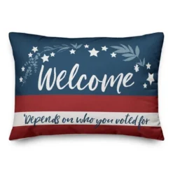 Creative Products Depends On Who You Voted For 20 X 14 Indoor / Outdoor Pillow