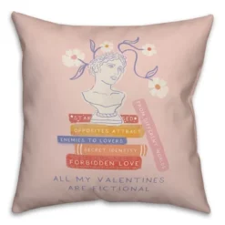 Creative Products My Valentines Are Fictional 18 X 18 Indoor / Outdoor Pillow -Home Decor GUEST c0aca607 7eac 4669 96d9 1f7d66ba5963