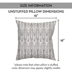 Creative Products Herringbone Print 1 16 X 16 Indoor / Outdoor Pillow -Home Decor GUEST c2a70a42 02b3 460d 94ba 599f83821a16