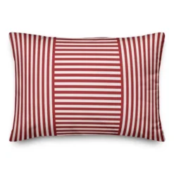 Creative Products Red Farmhouse Stripes 14x20 Indoor / Outdoor Pillow -Home Decor GUEST c85c0a85 dd07 40e1 87cd 268d509ce62b