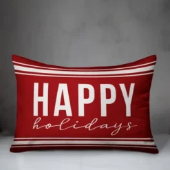 Creative Products Happy Holidays 14x20 Indoor / Outdoor Pillow