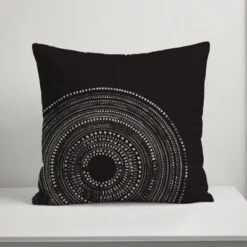 Creative Products Black Circle Dot Pattern 18x18 Indoor / Outdoor Pillow 12 Creative Products Black Circle Dot Pattern 18x18 Indoor / Outdoor Pillow -Home Decor GUEST ce02cf58 e117 4d23 af66 6768907844c4