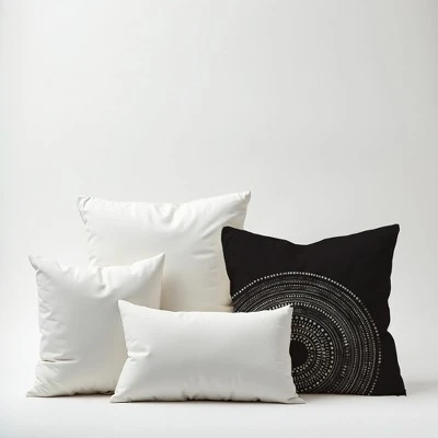 Creative Products Black Circle Dot Pattern 18x18 Indoor / Outdoor Pillow 7 Creative Products Black Circle Dot Pattern 18x18 Indoor / Outdoor Pillow - Image 7