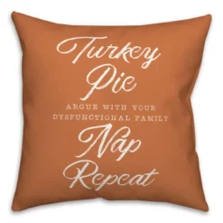 Creative Products Turkey Pie Nap Repeat 18 X 18 Indoor / Outdoor Pillow -Home Decor GUEST d154f8e7 9bff 4d39 9be5 83e1b5715eef