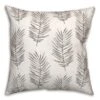 Creative Products Gray Fern Pattern 18x18 Indoor / Outdoor Pillow