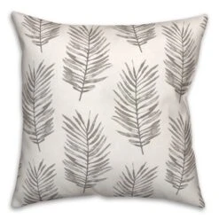 Creative Products Gray Fern Pattern 18x18 Indoor / Outdoor Pillow
