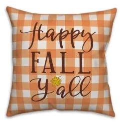 Creative Products Happy Fall Y'all 18x18 Indoor / Outdoor Pillow -Home Decor GUEST d3063748 f907 42d3 85d8 e5aed36321fe