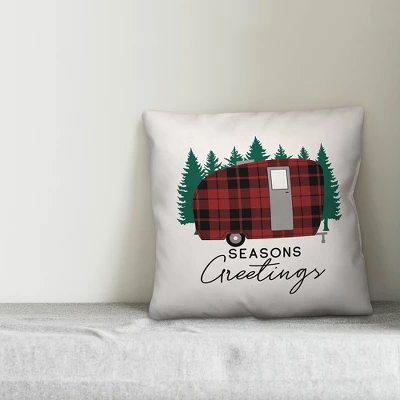 Creative Products Seasons Greetings Camper 20x20 Indoor / Outdoor Pillow 2 Creative Products Seasons Greetings Camper 20x20 Indoor / Outdoor Pillow - Image 2