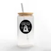 Creative Products Freshly Boo'ed Coffee 16 Oz. Glass Can Cup