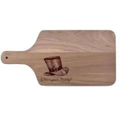 Creative Products Who's Your Paddy 17 X 8 Walnut Paddle Cutting Board