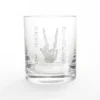 Creative Products Rest In Pieces Peace Sign 11 Oz. Whiskey Glass