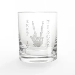 Creative Products Rest In Pieces Peace Sign 11 Oz. Whiskey Glass