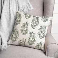 Creative Products Green Fern Pattern 18x18 Indoor / Outdoor Pillow -Home Decor GUEST e02f93f0 87be 4003 81b6 1a8280c2b77a