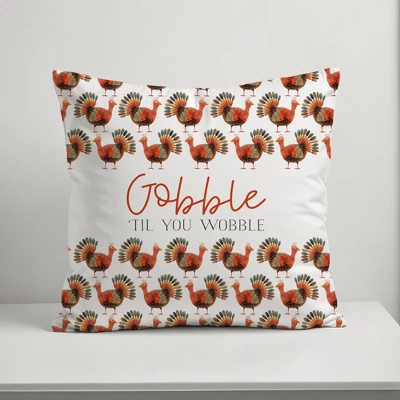 Creative Products Gobble Til You Wobble 18 X 18 Indoor / Outdoor Pillow 4 Creative Products Gobble Til You Wobble 18 X 18 Indoor / Outdoor Pillow - Image 4