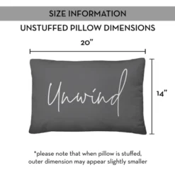 Creative Products Unwind Script Grey And White 14x20 Indoor / Outdoor Pillow -Home Decor GUEST e089b644 eaef 4e58 9ee8 72bd3e0a4b82