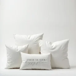Creative Products This Is Our Happy Place White And Grey 14x20 Indoor / Outdoor Pillow -Home Decor GUEST e50bddf9 3ed3 48f9 96ec 155abb19b266