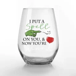Creative Products Spell On You And Now You're Wine 15 Oz. Printed Stemless Wine Glass