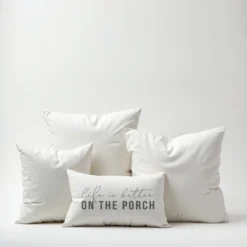 Creative Products Life Is Better On The Porch White And Grey 14x20 Indoor / Outdoor Pillow -Home Decor GUEST e8c42976 67fd 46c7 83e8 b7b830282846