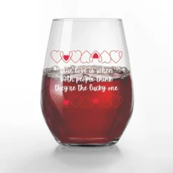 Creative Products True Love Lucky Ones Stemless Wine Glass