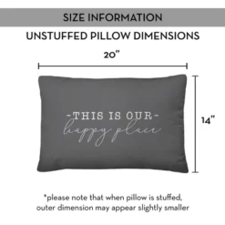Creative Products This Is Our Happy Place Grey And White 14x20 Indoor / Outdoor Pillow 14 Creative Products This Is Our Happy Place Grey And White 14x20 Indoor / Outdoor Pillow -Home Decor GUEST eb525b71 ec4b 4035 82ab 3b5635ddd943