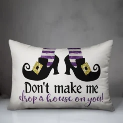 Creative Products Don't Make Me Drop A House On You 14x20 Indoor / Outdoor Pillow