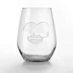 Creative Products Love Yourself Heart Hug Stemless Wine Glass -Home Decor GUEST eebf5185 0de8 4986 a393 f31e3b787a9d