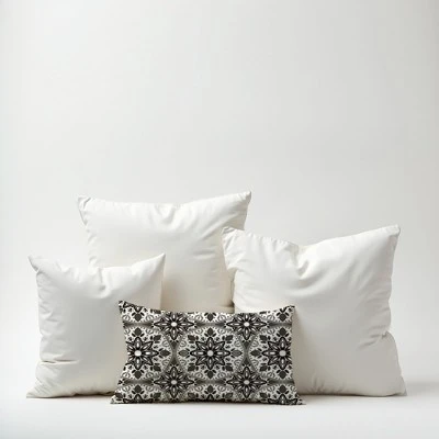 Creative Products Faded Black Gray Medallions 14x20 Indoor / Outdoor Pillow 7 Creative Products Faded Black Gray Medallions 14x20 Indoor / Outdoor Pillow - Image 7