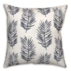 Creative Products Blue Fern Pattern 18x18 Indoor / Outdoor Pillow