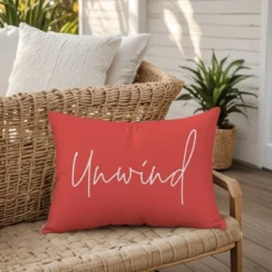Creative Products Unwind Script Coral 14x20 Indoor / Outdoor Pillow 11 Creative Products Unwind Script Coral 14x20 Indoor / Outdoor Pillow -Home Decor GUEST f8c72fed 85d8 49ae 99d7 e4e6a26f295a
