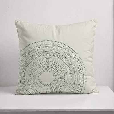 Creative Products White Circle Dot Pattern 18x18 Indoor / Outdoor Pillow 4 Creative Products White Circle Dot Pattern 18x18 Indoor / Outdoor Pillow - Image 4