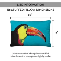 Creative Products Bright Jungle Toucan On Teal 14x20 Indoor / Outdoor Pillow 16 Creative Products Bright Jungle Toucan On Teal 14x20 Indoor / Outdoor Pillow -Home Decor GUEST fd25e0e7 2e4e 418c 9e5d a5c8d8c8e312