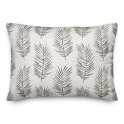 Creative Products Gray Fern Pattern 14x20 Indoor / Outdoor Pillow