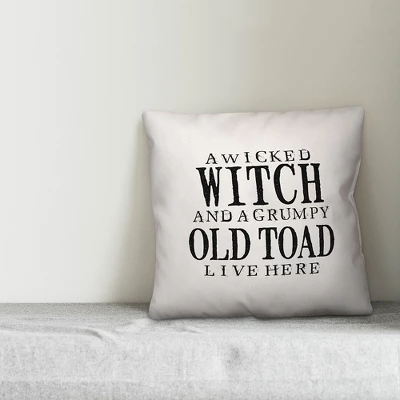 Creative Products A Wicked Witch And Grumpy Toad 16x16 Indoor / Outdoor Pillow 2 Creative Products A Wicked Witch And Grumpy Toad 16x16 Indoor / Outdoor Pillow - Image 2