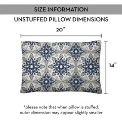 Creative Products Faded Blue Gray Medallions 14x20 Indoor / Outdoor Pillow 16 Creative Products Faded Blue Gray Medallions 14x20 Indoor / Outdoor Pillow -Home Decor GUEST fe4d58e2 535c 4dc2 b51a 64991e29c9df
