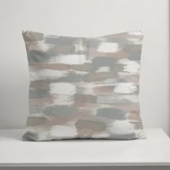 Creative Products Gray Brushstroke Pattern 18x18 Indoor / Outdoor Pillow -Home Decor GUEST ff1ee4be 063a 4070 9966 1630080d371a