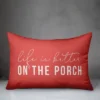 Creative Products Life Is Better On The Porch Coral 14x20 Indoor / Outdoor Pillow