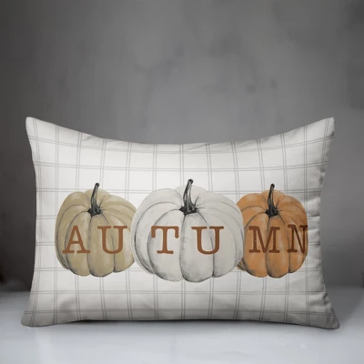 Creative Products Autumn Pumpkins 20 X 14 Indoor / Outdoor Pillow 2 Creative Products Autumn Pumpkins 20 X 14 Indoor / Outdoor Pillow - Image 2